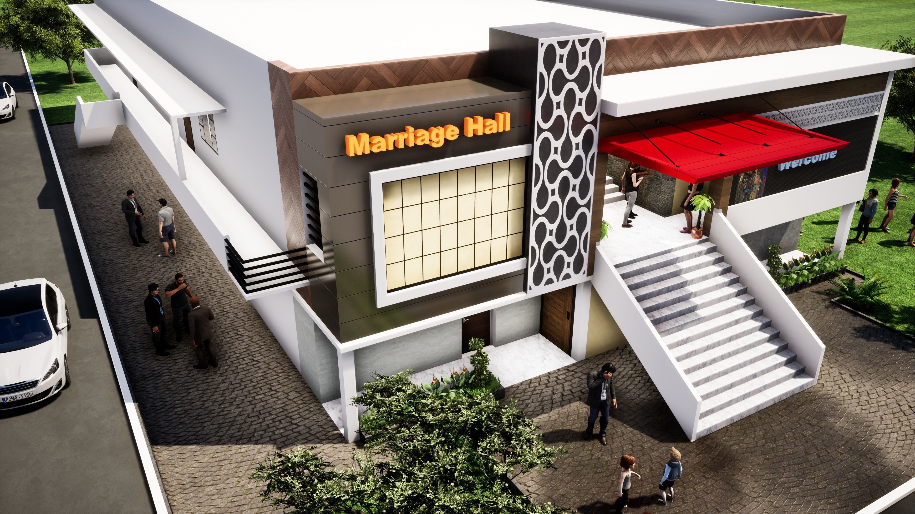 Marriage Hall 2 3D model_6