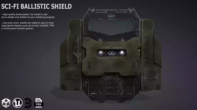 Sci-fi Ballistic Shield