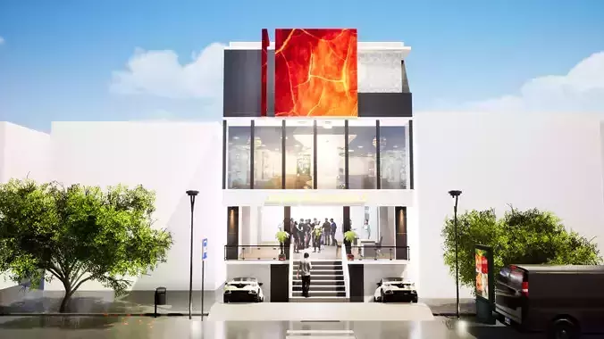 Shop exterior 3D model