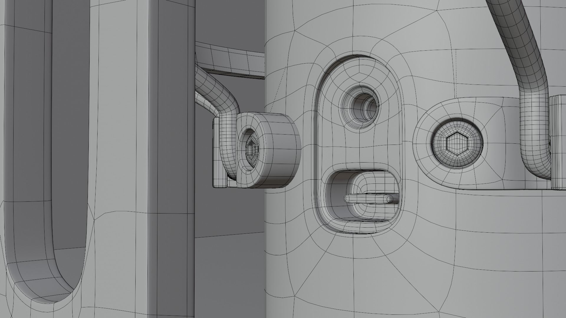 Microphone HyperX QuadCast S Low-poly 3D model_5