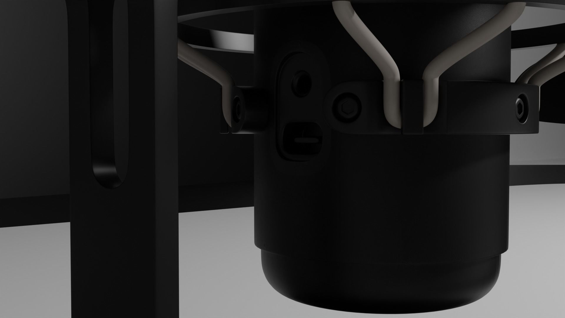 Microphone HyperX QuadCast S Low-poly 3D model_3