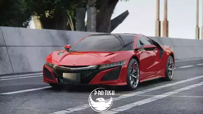  Honda NSX 2017 3D model