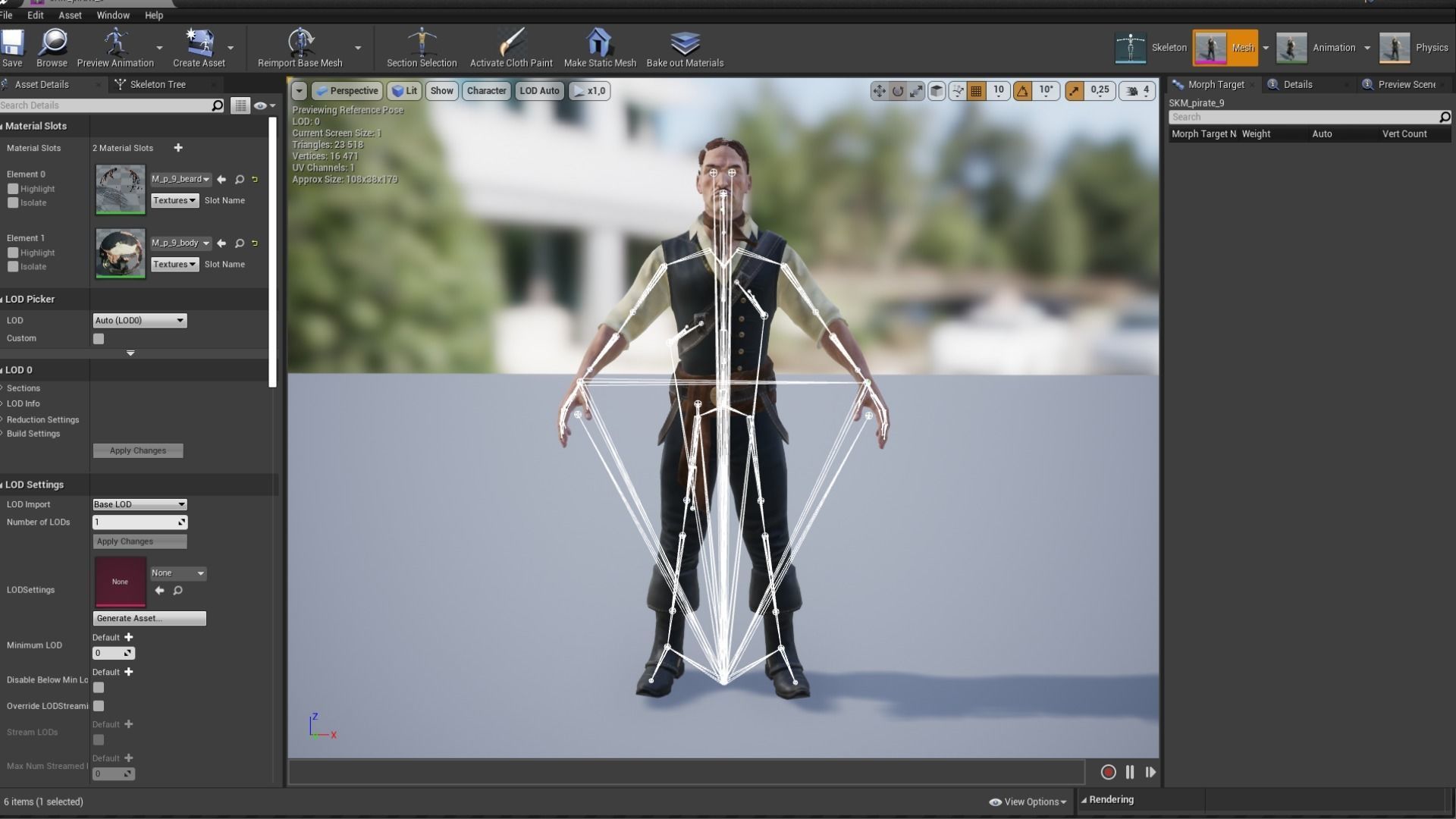 Pirate 9 Low-poly 3D model_16