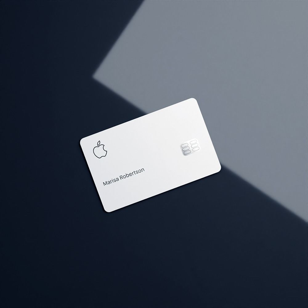 Apple Card Low-poly 3D model_1