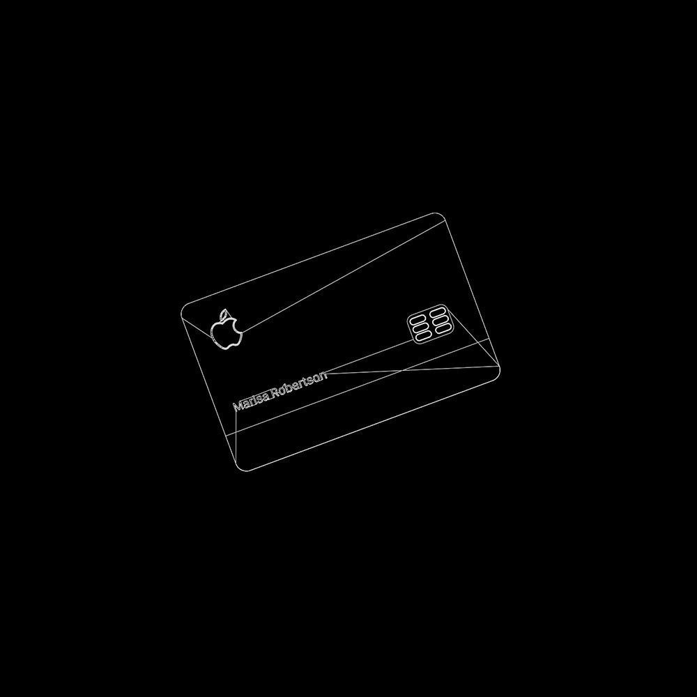 Apple Card Low-poly 3D model_4