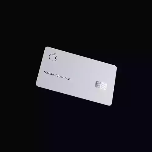 Apple Card Low-poly 3D model