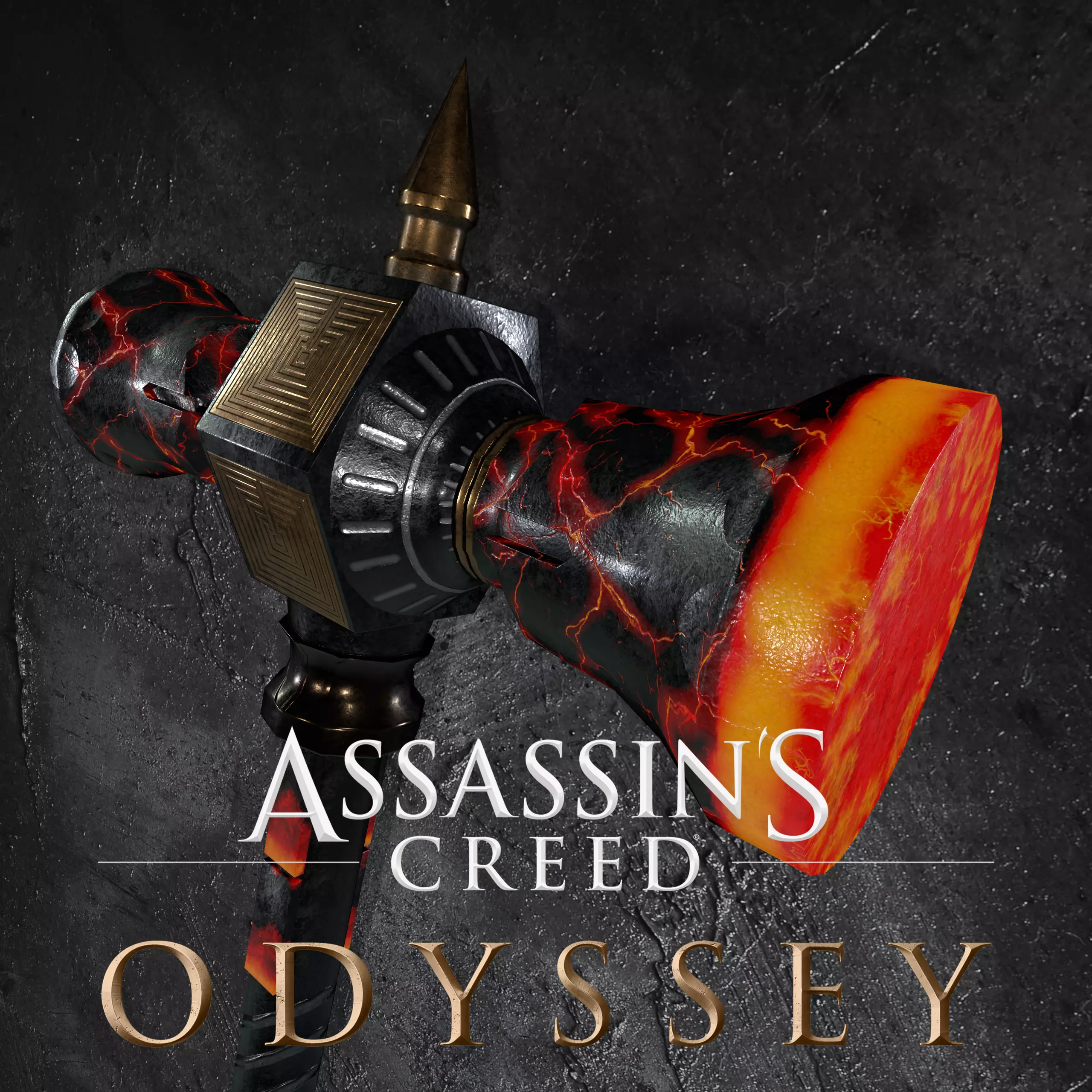 The Hammer of Hephaestus Low-poly 3D model_0