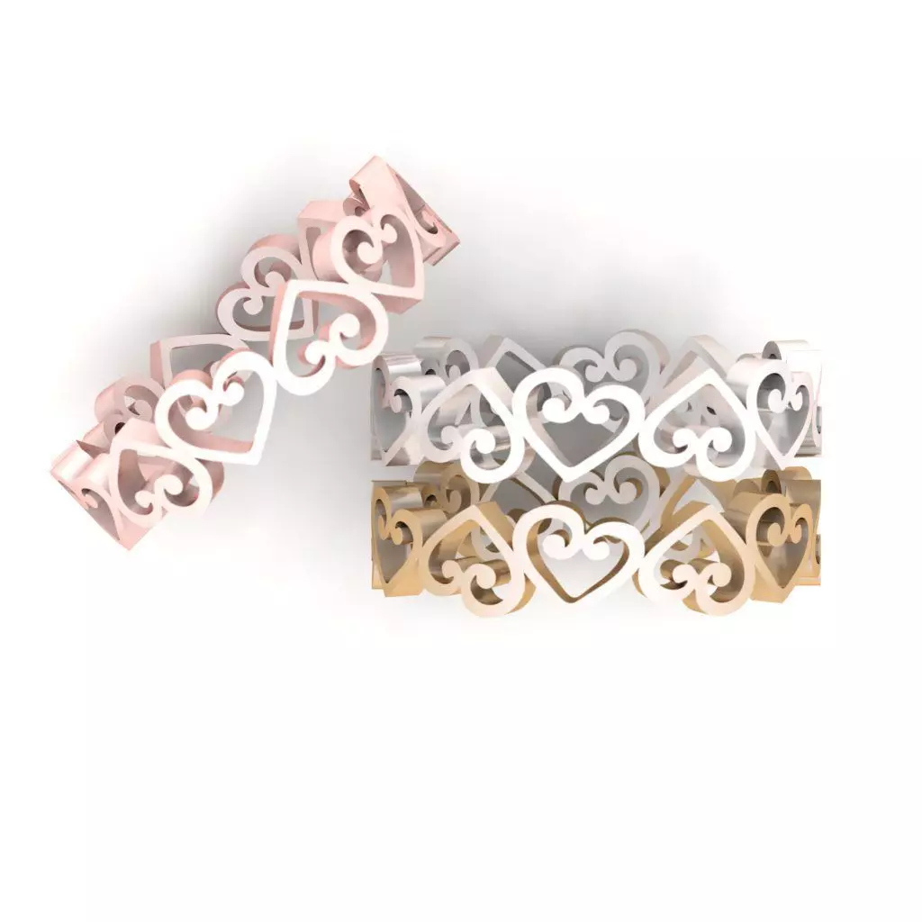 jewelry rings 3D print model_0