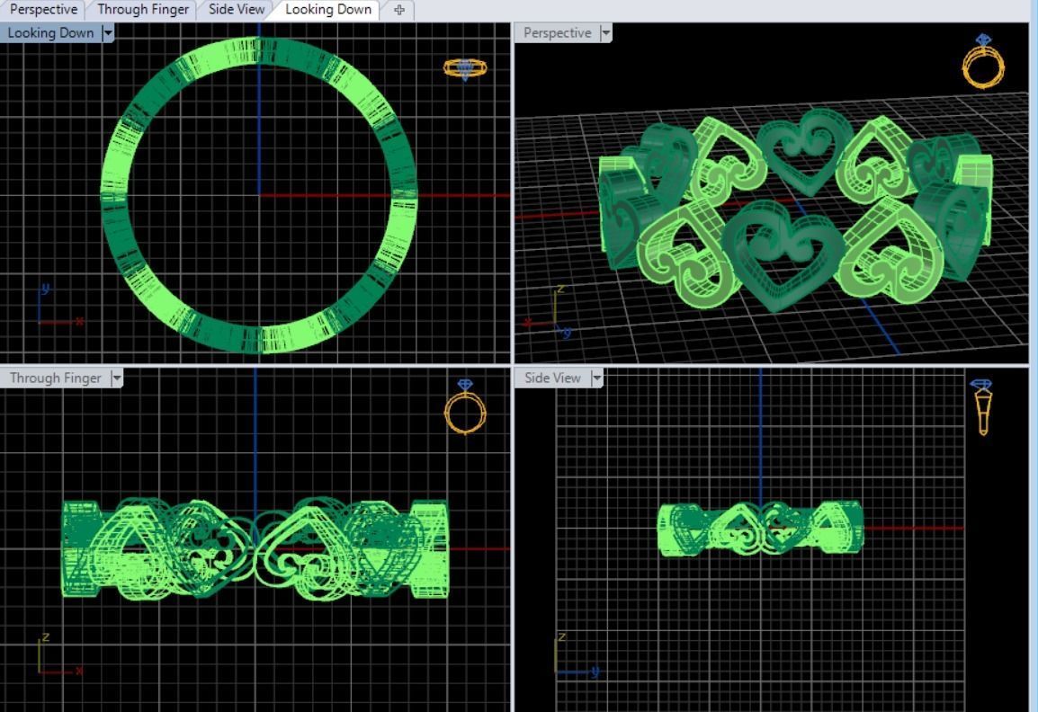 jewelry rings 3D print model_7