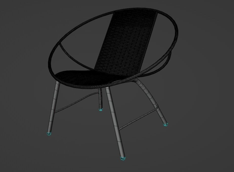 ORRESLATT IKEA armchair 3D model_6