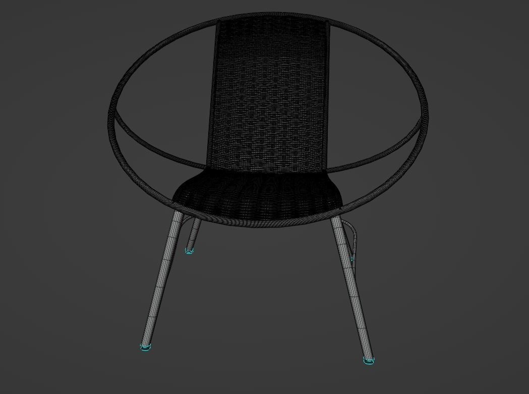 ORRESLATT IKEA armchair 3D model_5