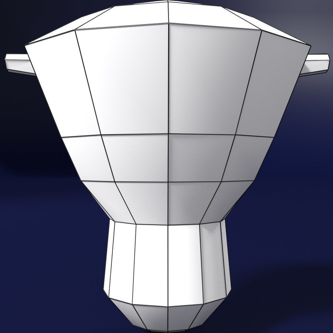 Uterus cut open bisected labelled detail Low-poly 3D model_11