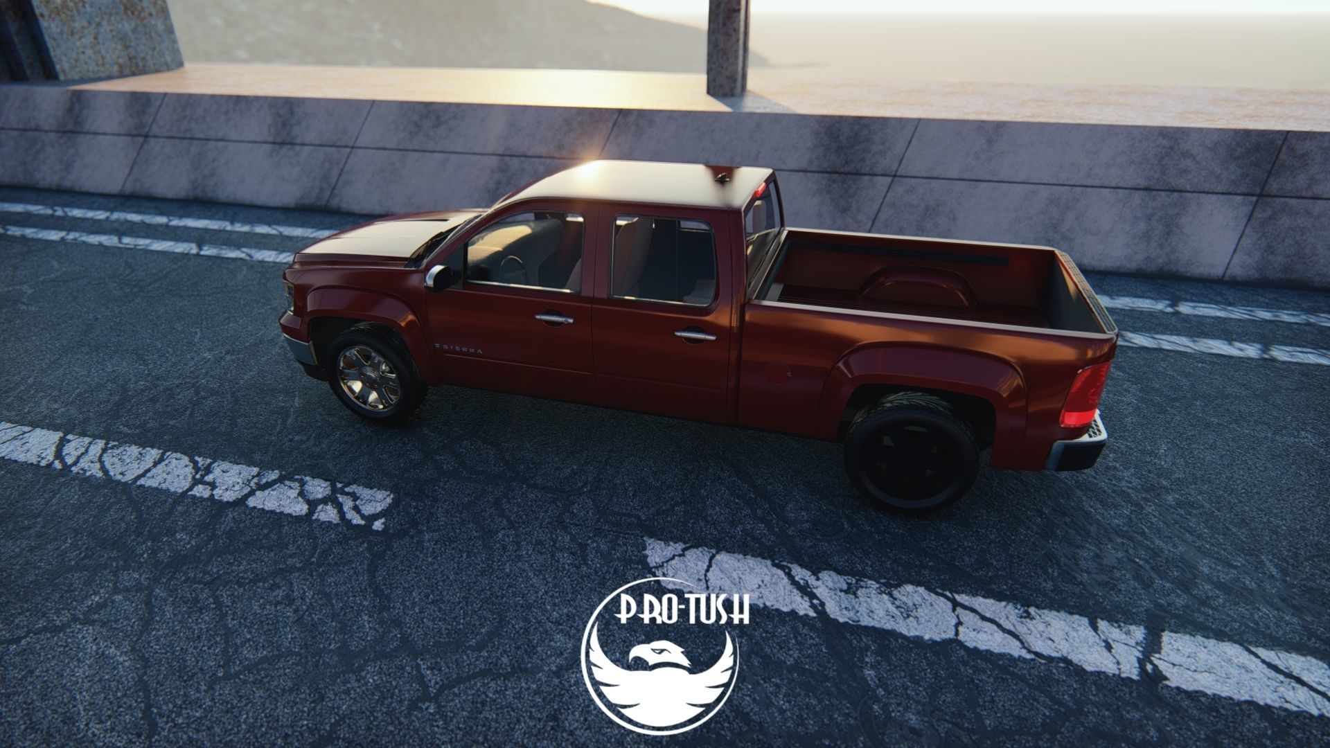 GMC Sierra Crew Cab 2013 3D Model 3D model_11