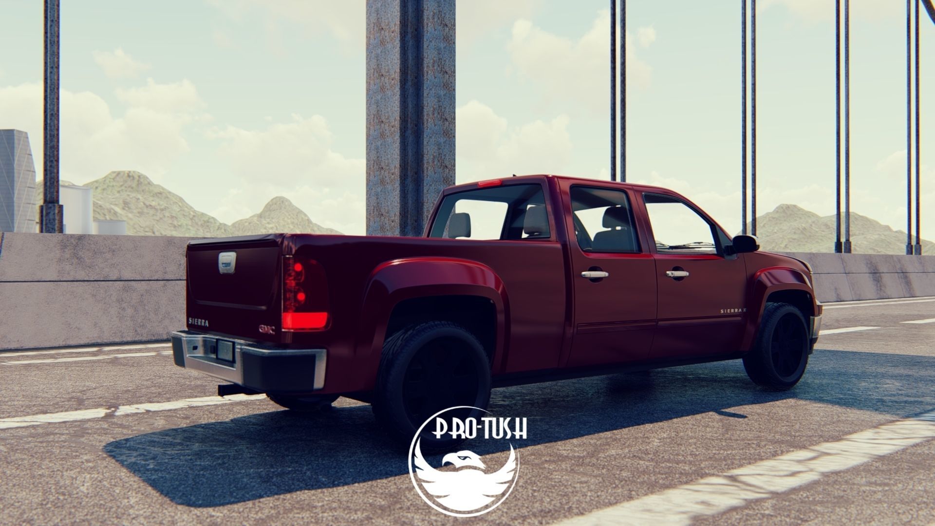 GMC Sierra Crew Cab 2013 3D Model 3D model_8