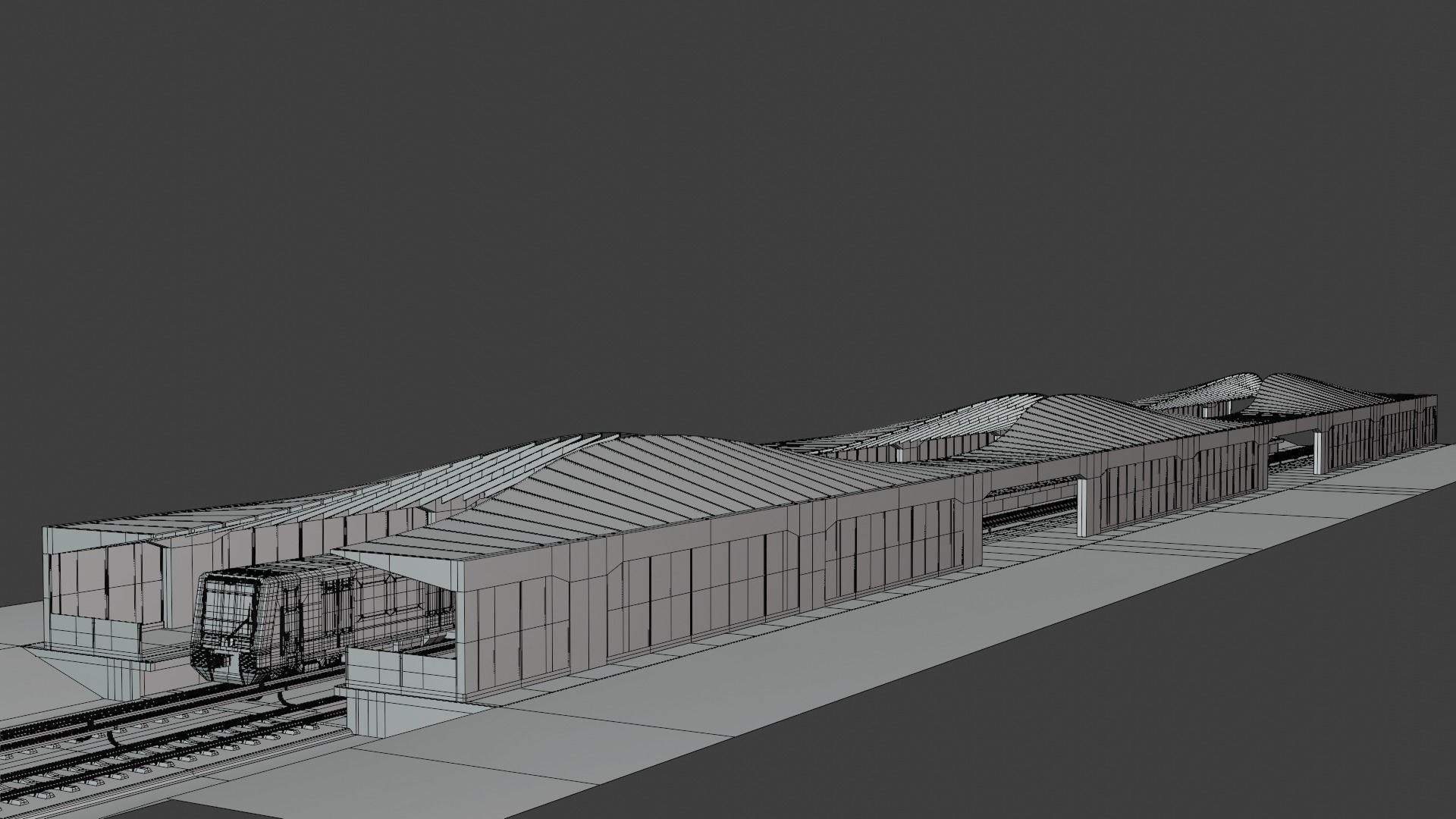 Berlin S-bahn station II 3D model_12