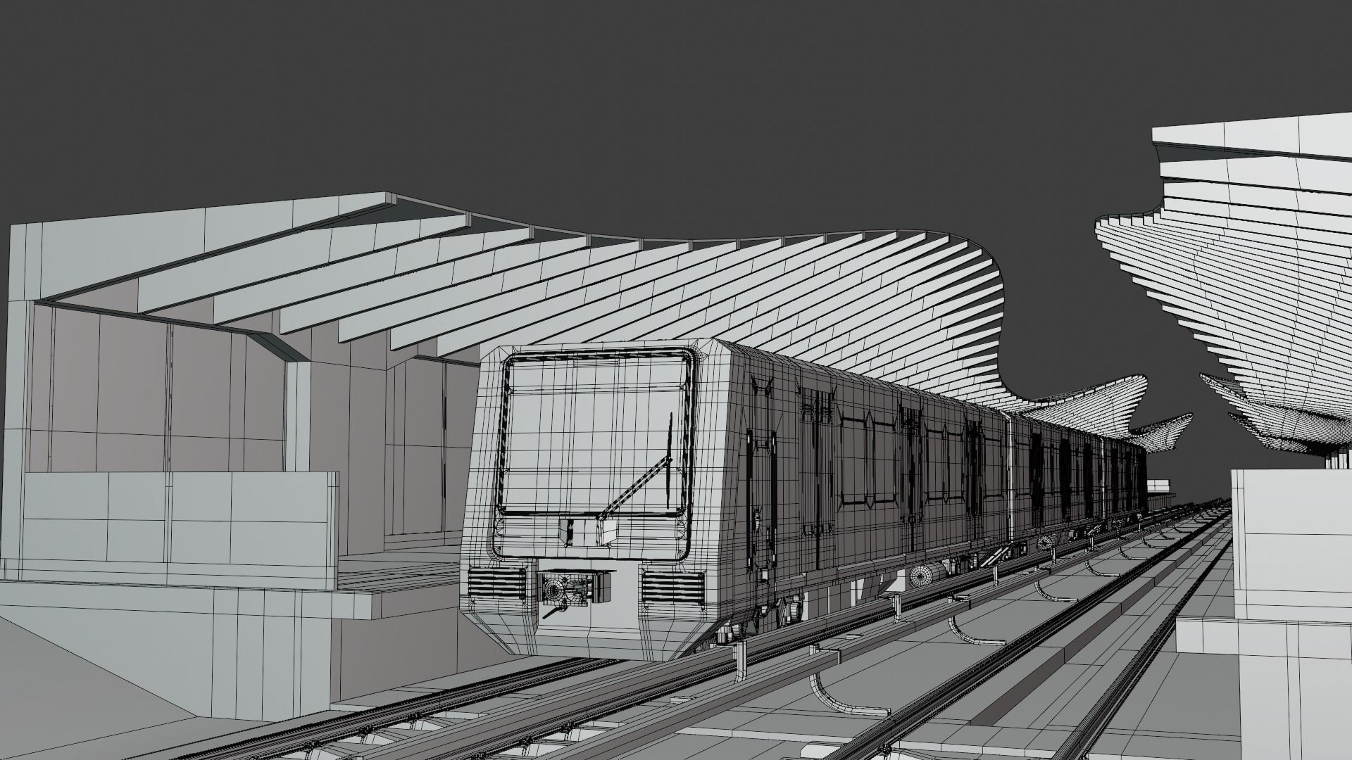 Berlin S-bahn station II 3D model_1
