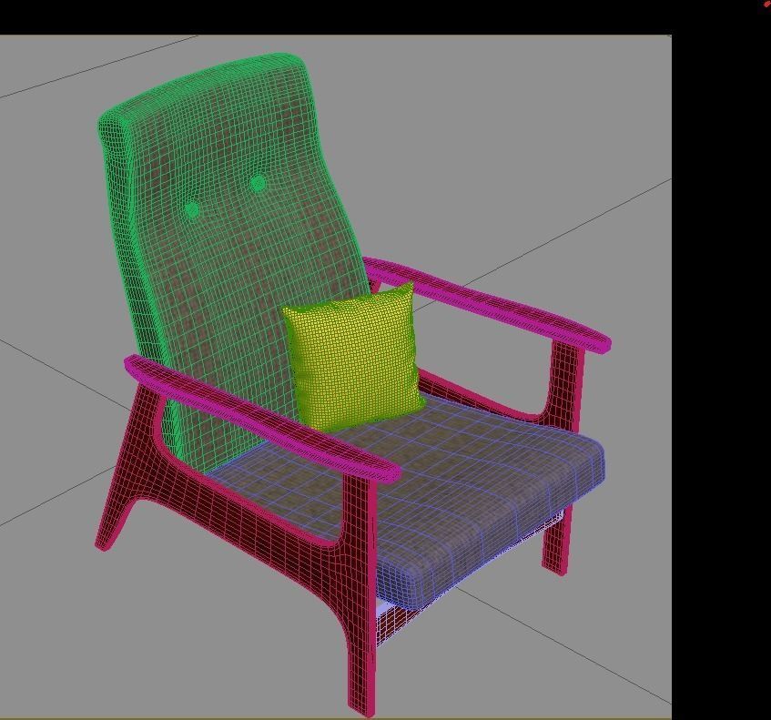 ARMCHAIR Free 3D model_4
