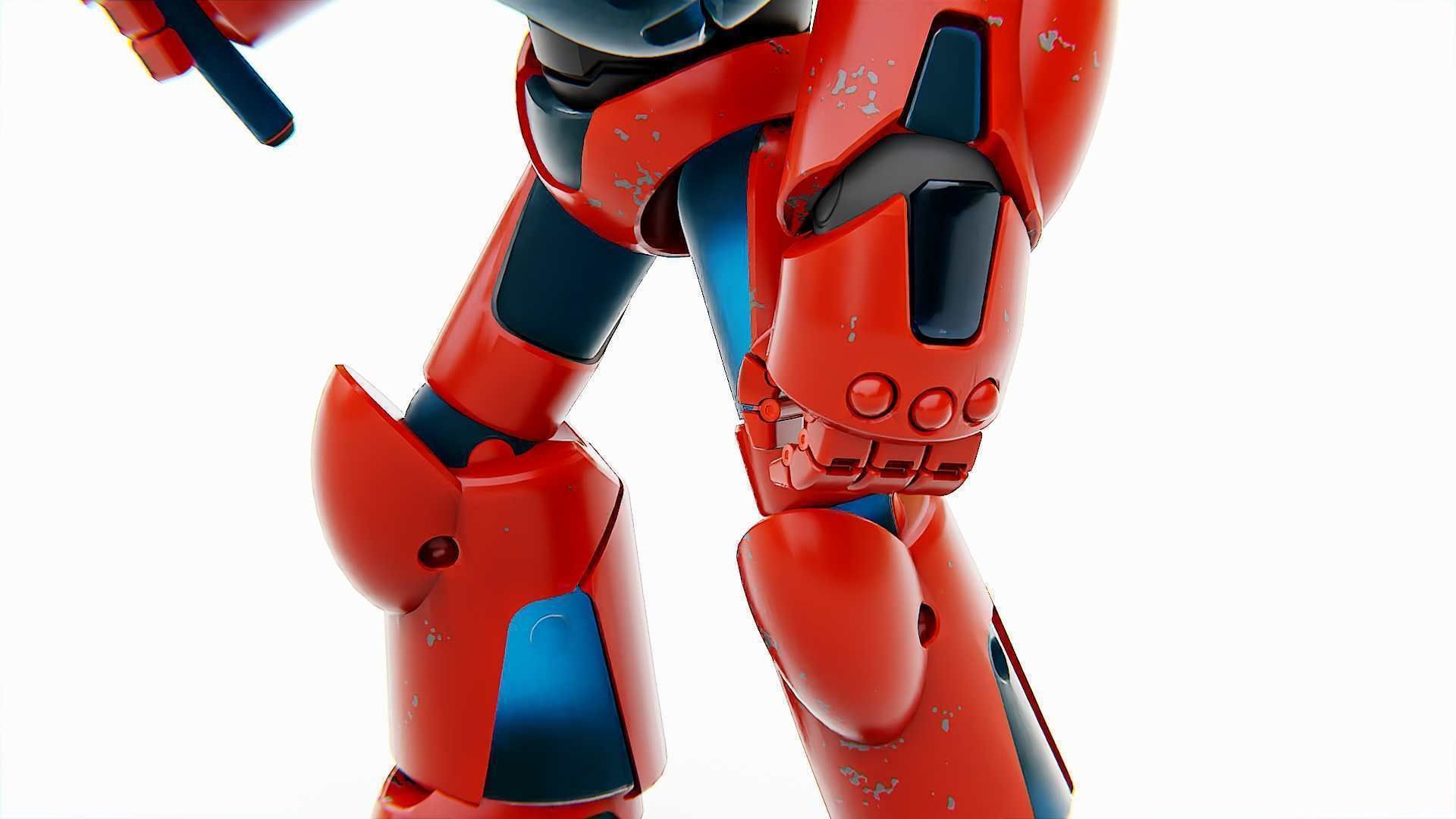 BATTLE DROID X-5000 Rigged for Unreal Engine - Unity - MIXAMO 3D model_21