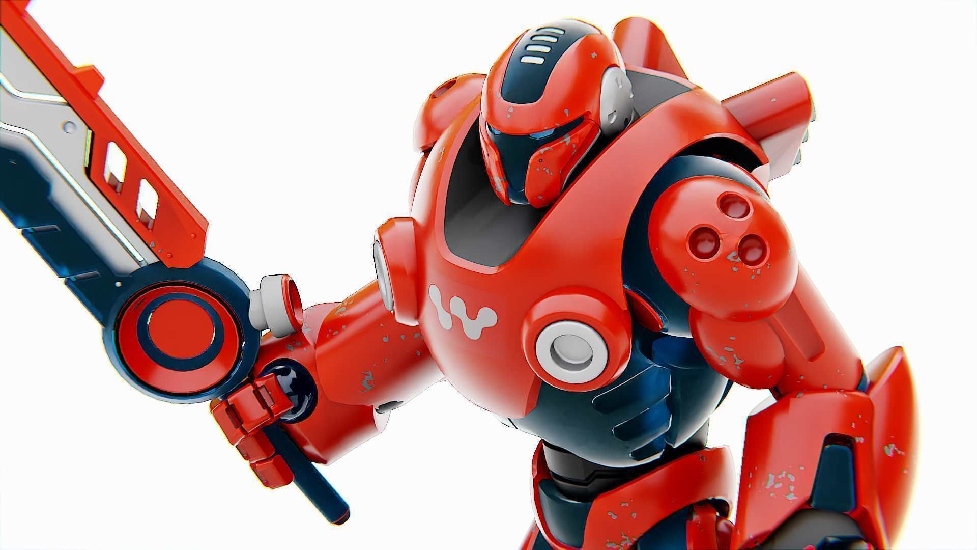 BATTLE DROID X-5000 Rigged for Unreal Engine - Unity - MIXAMO 3D model_15