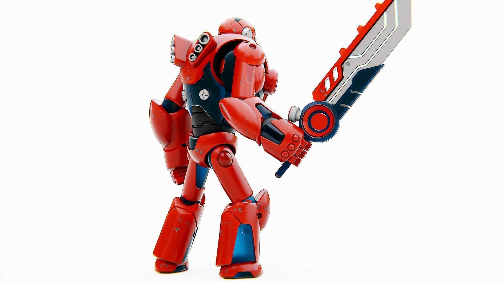 BATTLE DROID X-5000 Rigged for Unreal Engine - Unity - MIXAMO 3D model_7