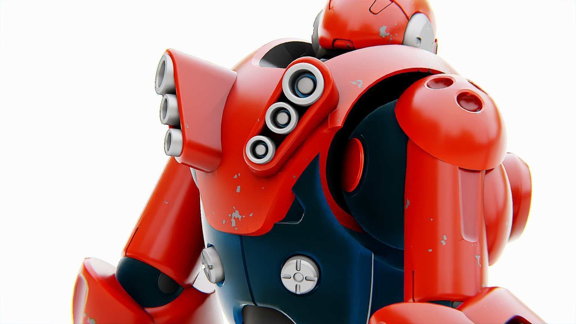 BATTLE DROID X-5000 Rigged for Unreal Engine - Unity - MIXAMO 3D model_23