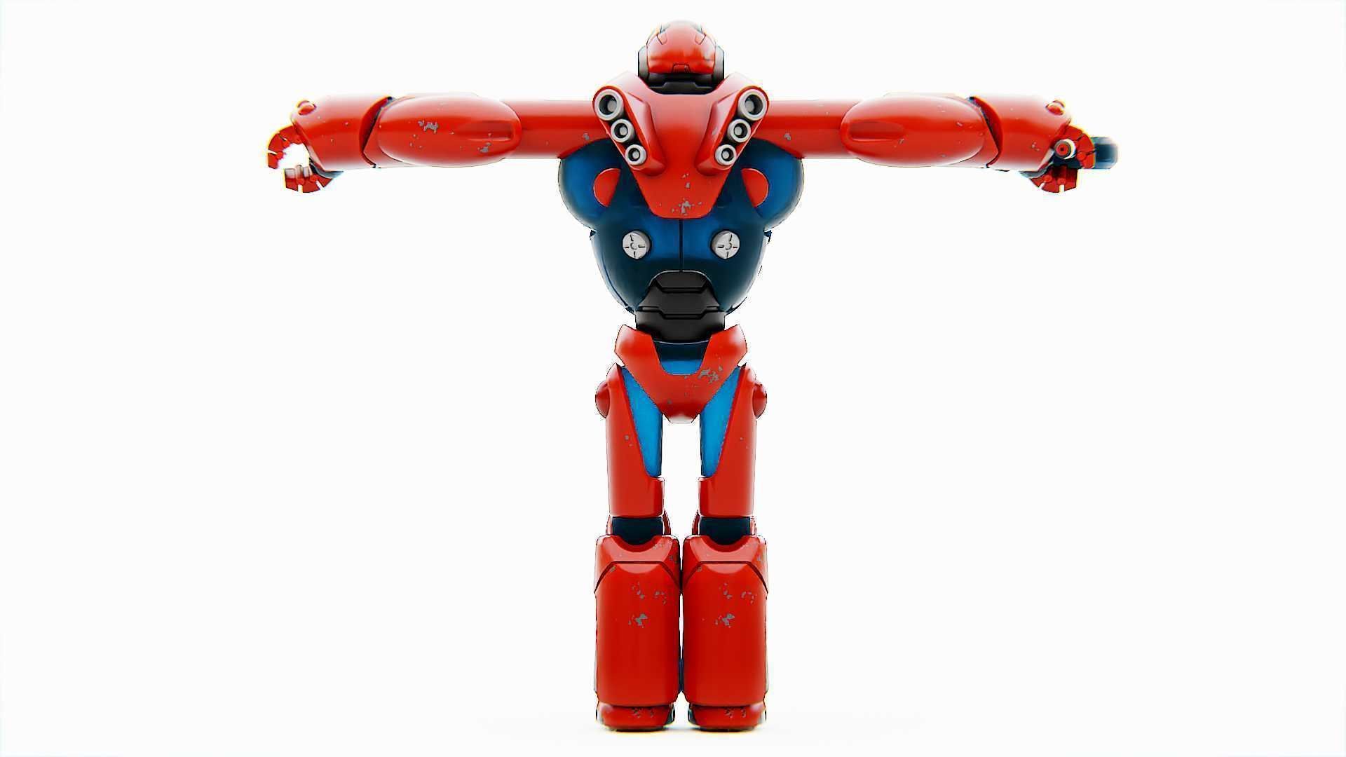 BATTLE DROID X-5000 Rigged for Unreal Engine - Unity - MIXAMO 3D model_26