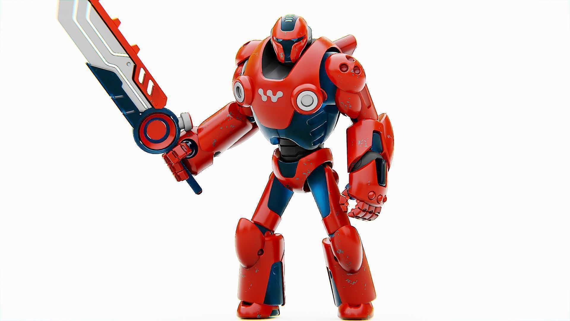 BATTLE DROID X-5000 Rigged for Unreal Engine - Unity - MIXAMO 3D model_2