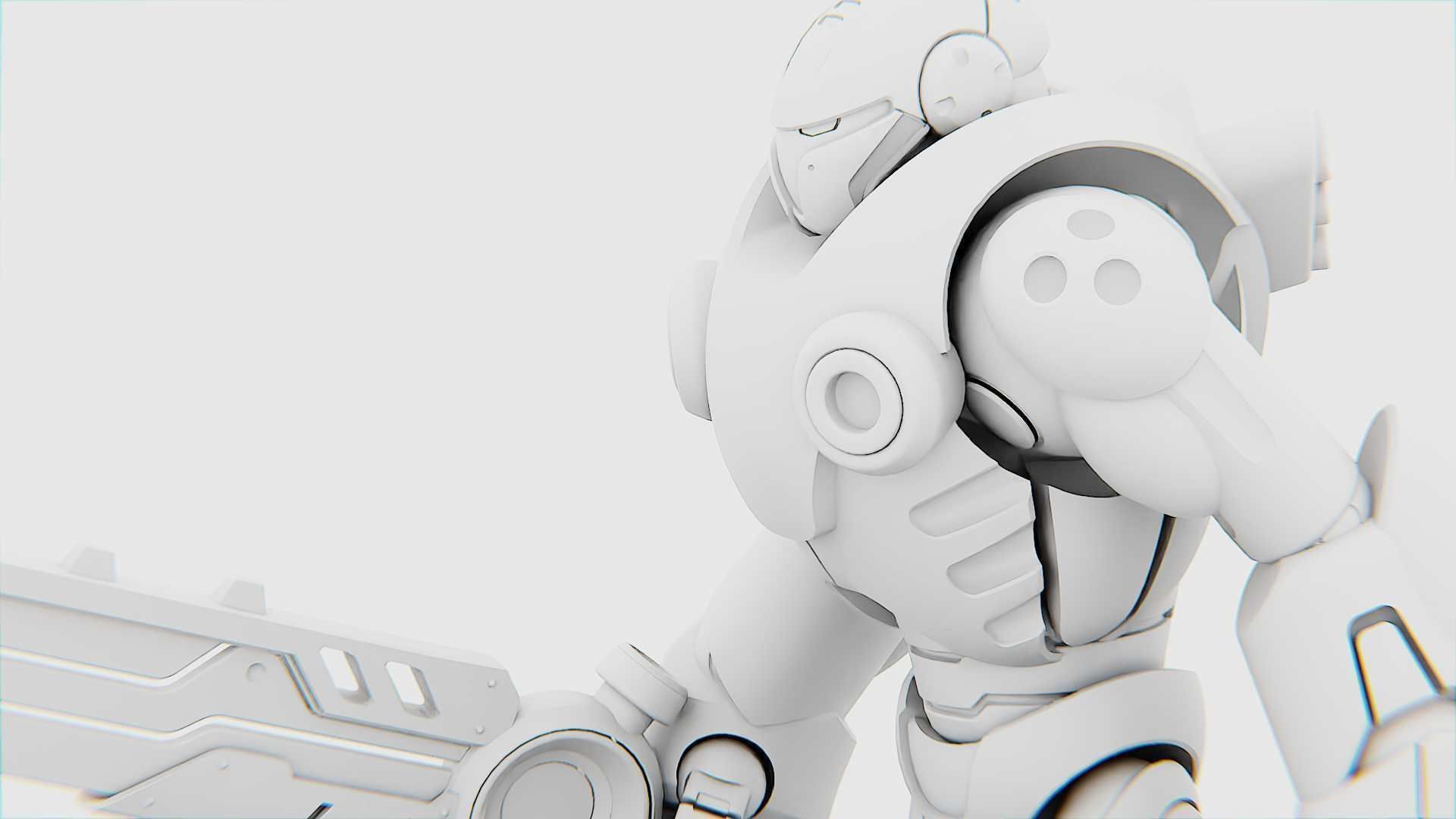 BATTLE DROID X-5000 Rigged for Unreal Engine - Unity - MIXAMO 3D model_33