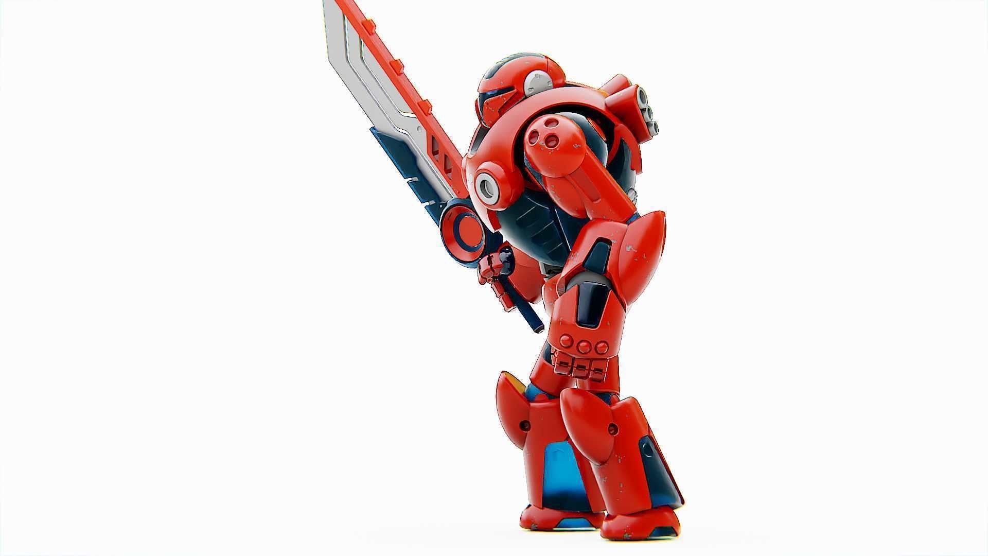 BATTLE DROID X-5000 Rigged for Unreal Engine - Unity - MIXAMO 3D model_12