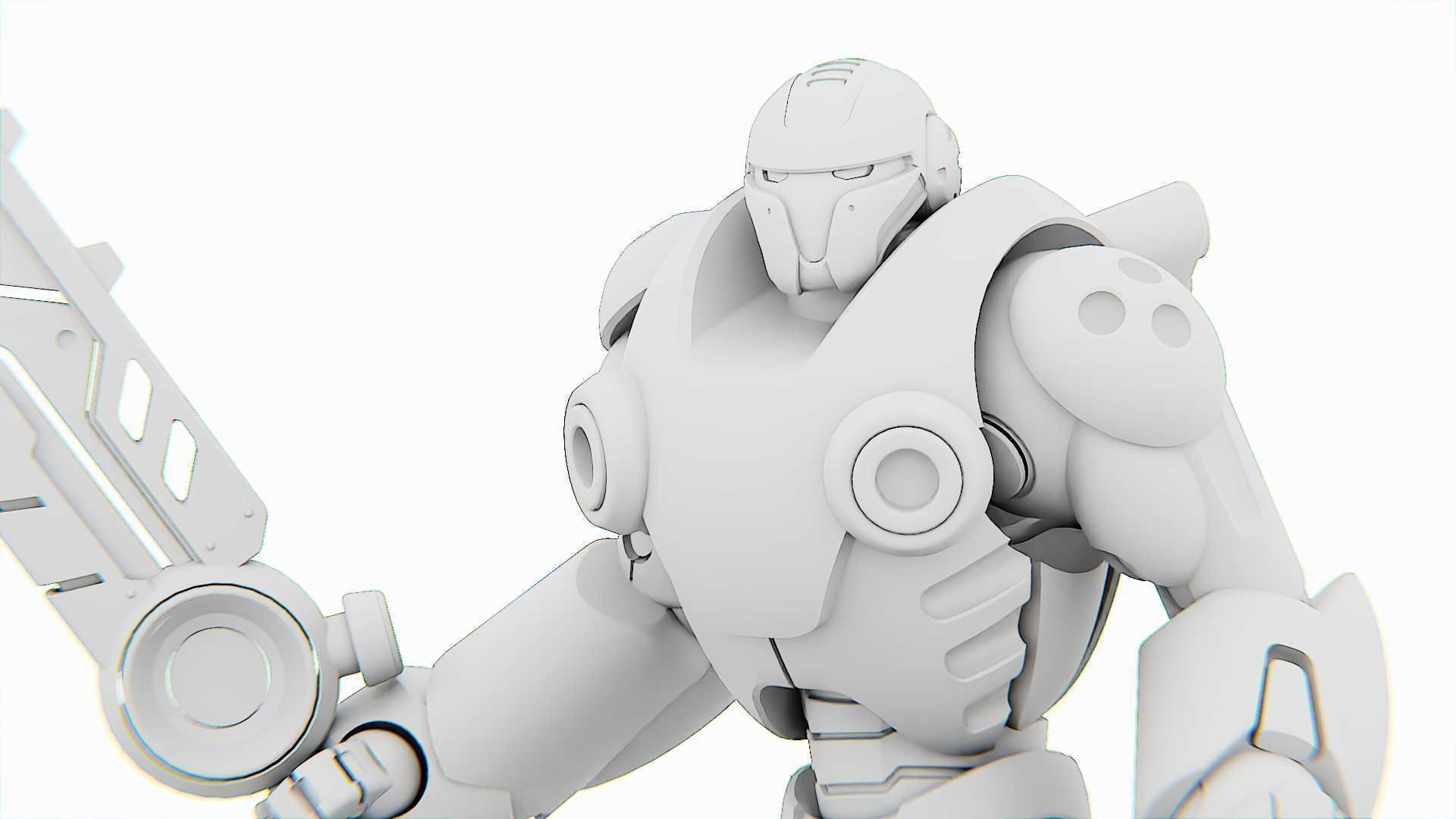 BATTLE DROID X-5000 Rigged for Unreal Engine - Unity - MIXAMO 3D model_36