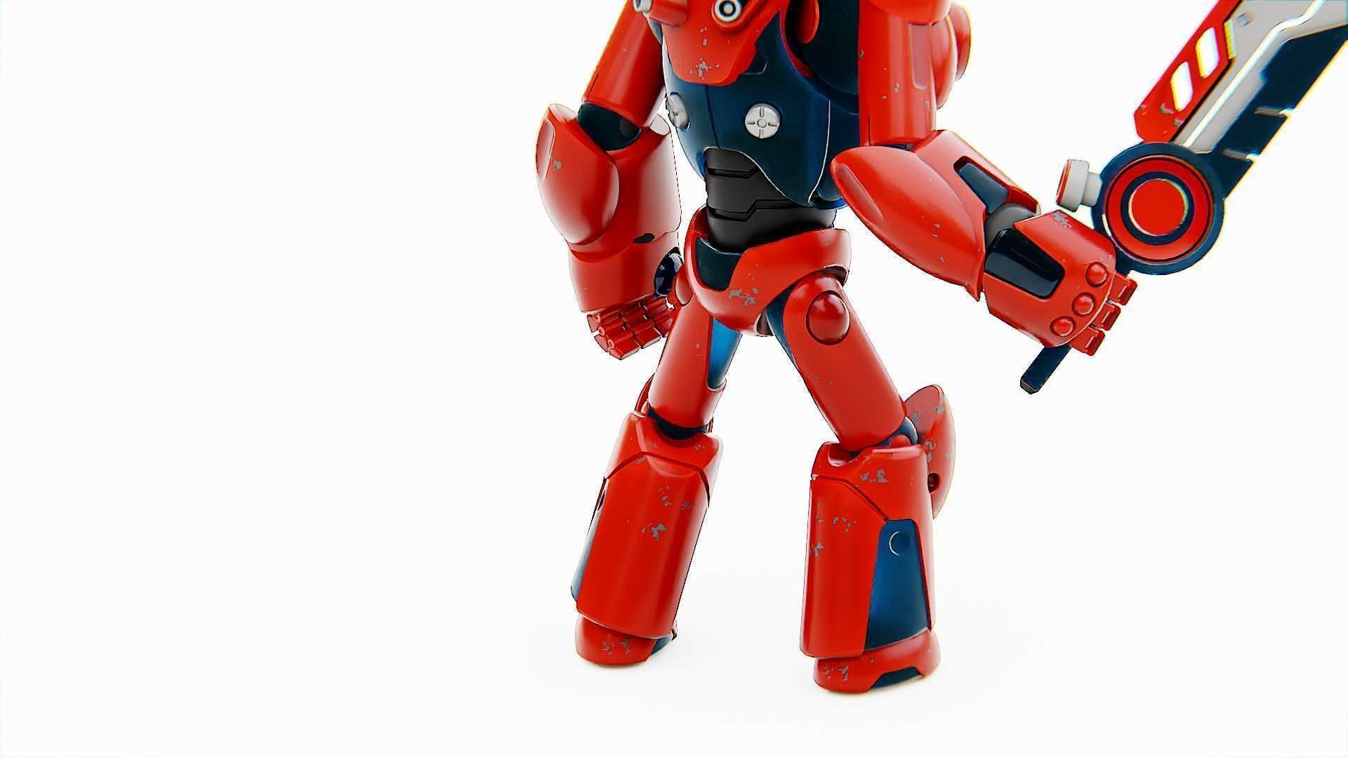 BATTLE DROID X-5000 Rigged for Unreal Engine - Unity - MIXAMO 3D model_19