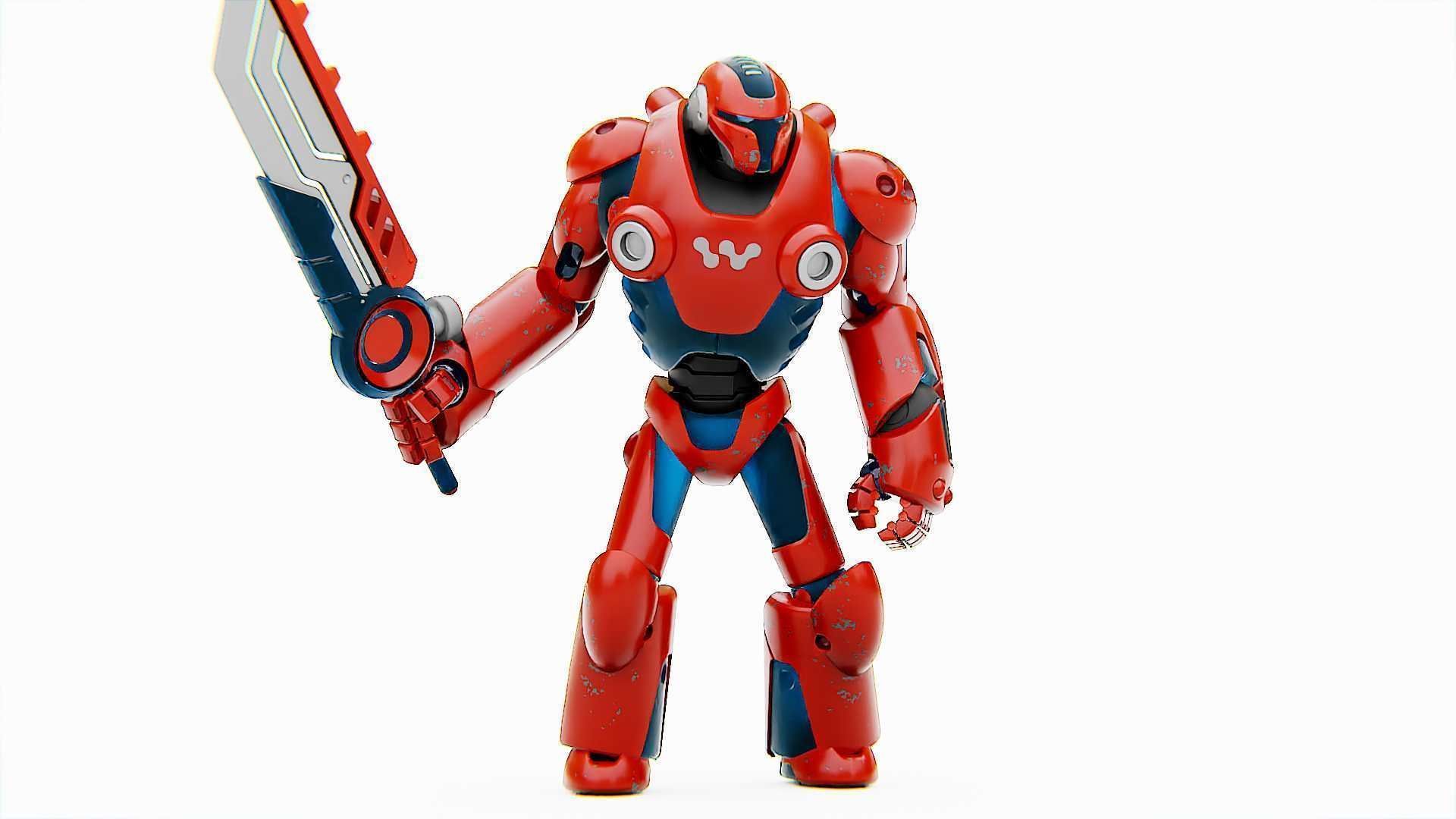 BATTLE DROID X-5000 Rigged for Unreal Engine - Unity - MIXAMO 3D model_3