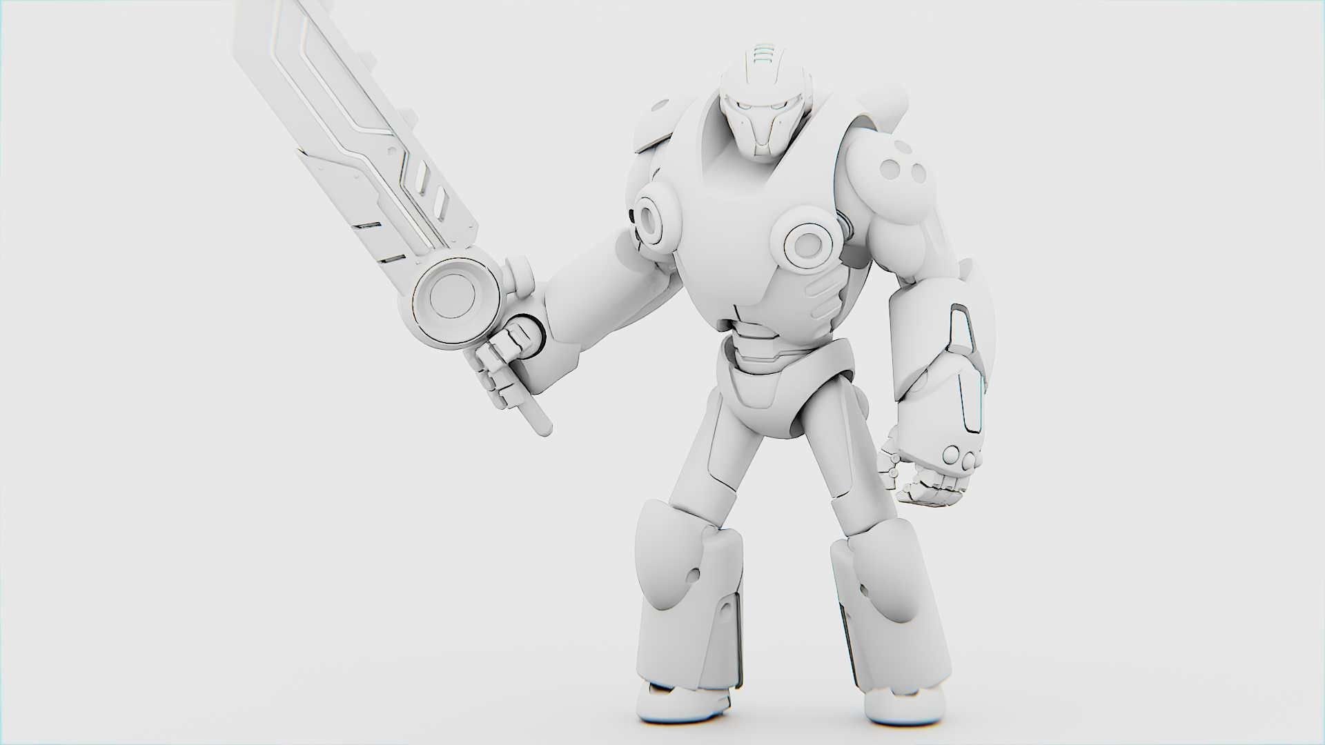 BATTLE DROID X-5000 Rigged for Unreal Engine - Unity - MIXAMO 3D model_35