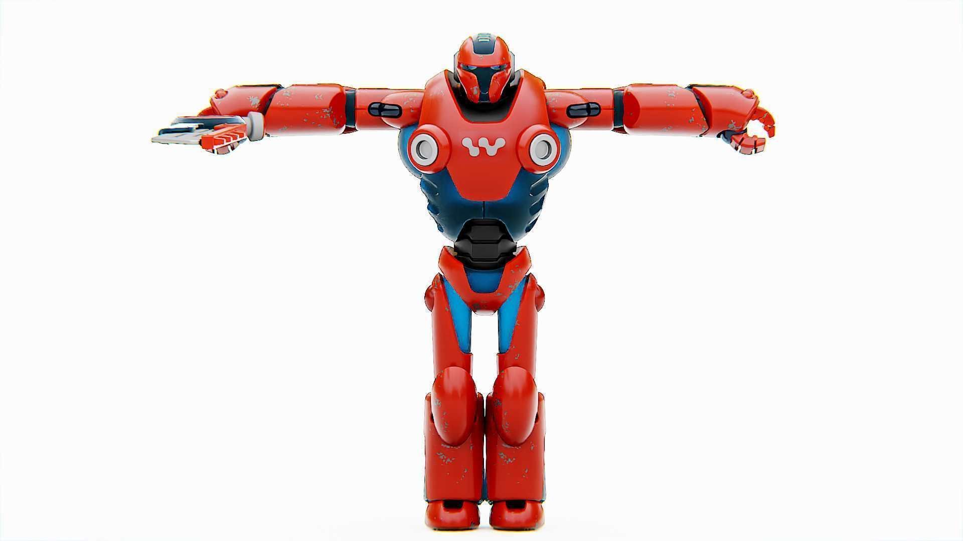 BATTLE DROID X-5000 Rigged for Unreal Engine - Unity - MIXAMO 3D model_25