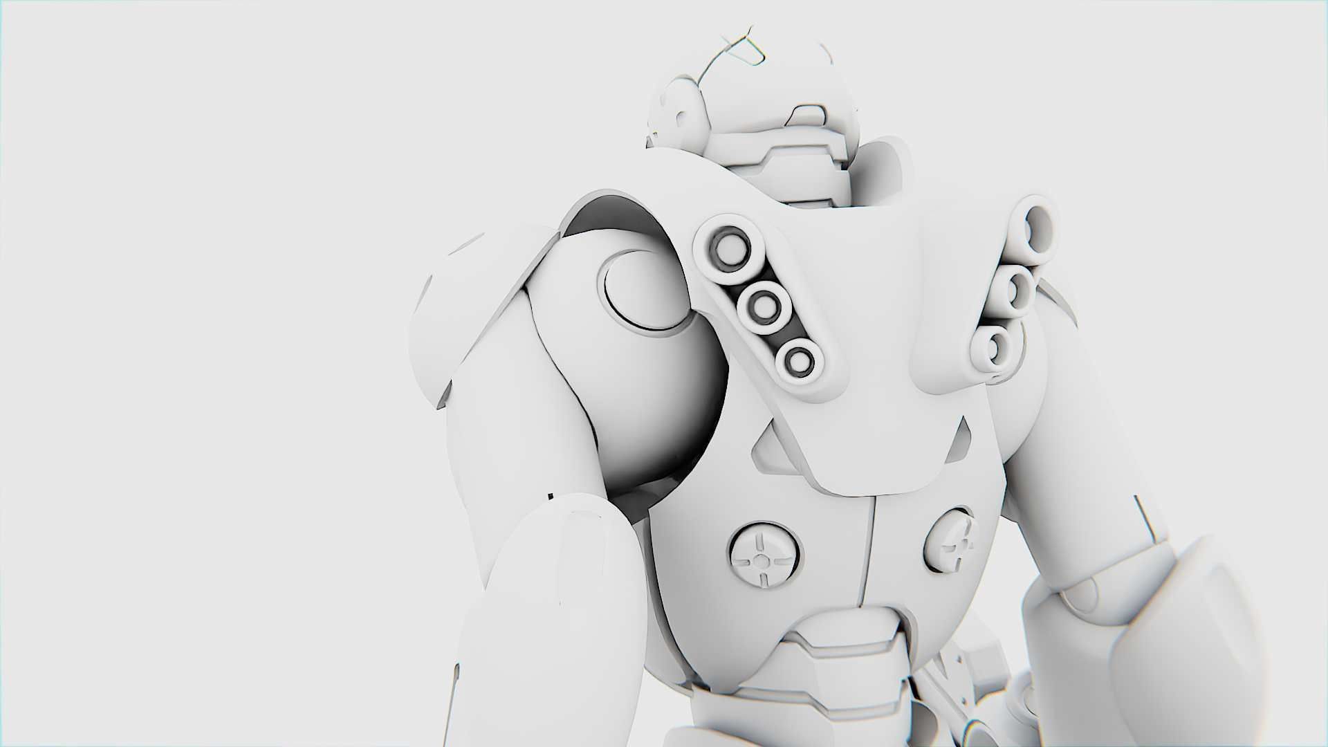 BATTLE DROID X-5000 Rigged for Unreal Engine - Unity - MIXAMO 3D model_34