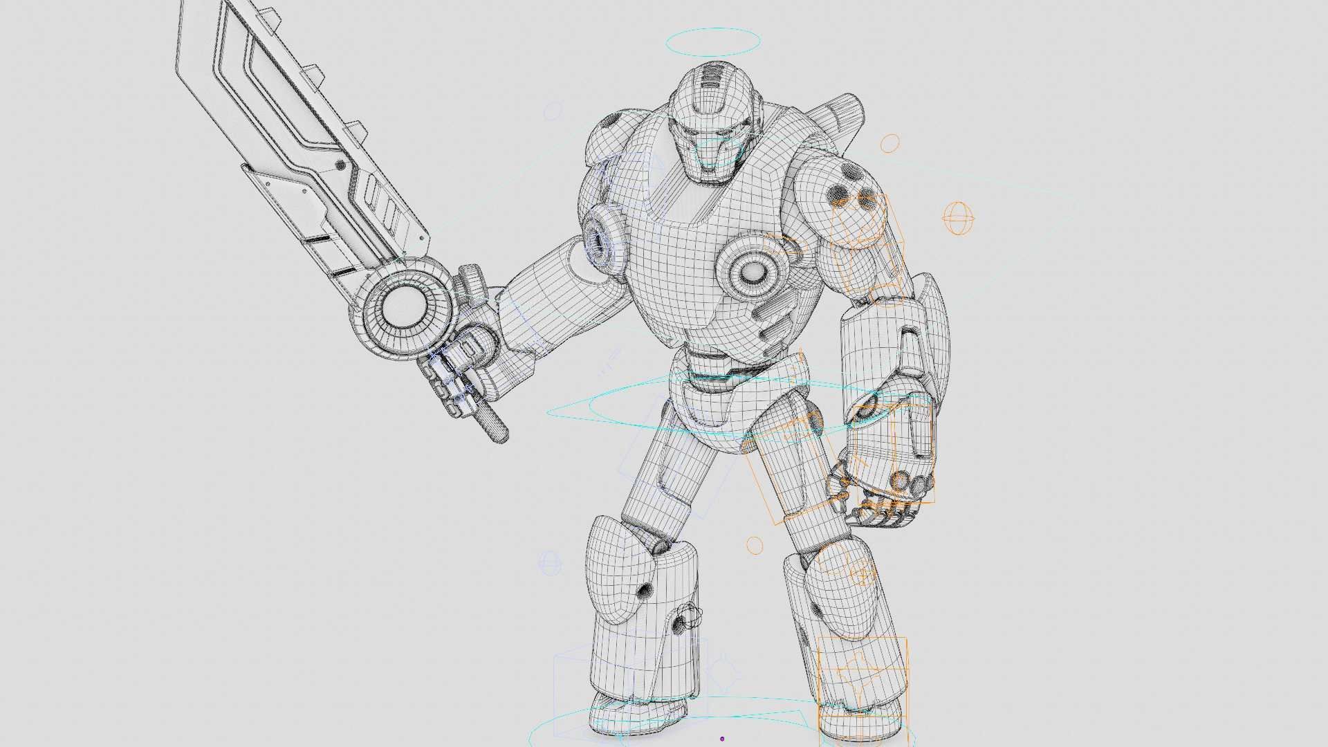 BATTLE DROID X-5000 Rigged for Unreal Engine - Unity - MIXAMO 3D model_41