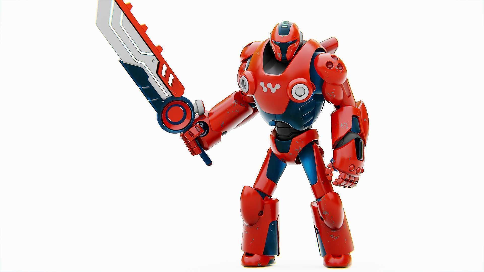 BATTLE DROID X-5000 Rigged for Unreal Engine - Unity - MIXAMO 3D model_14