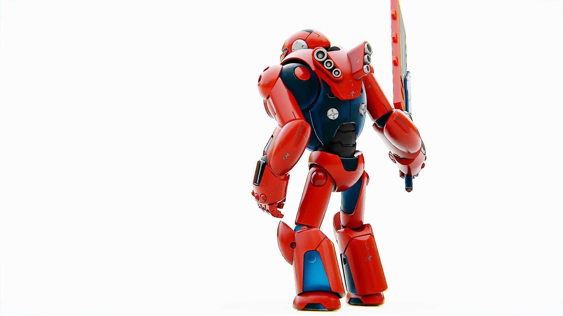 BATTLE DROID X-5000 Rigged for Unreal Engine - Unity - MIXAMO 3D model_10