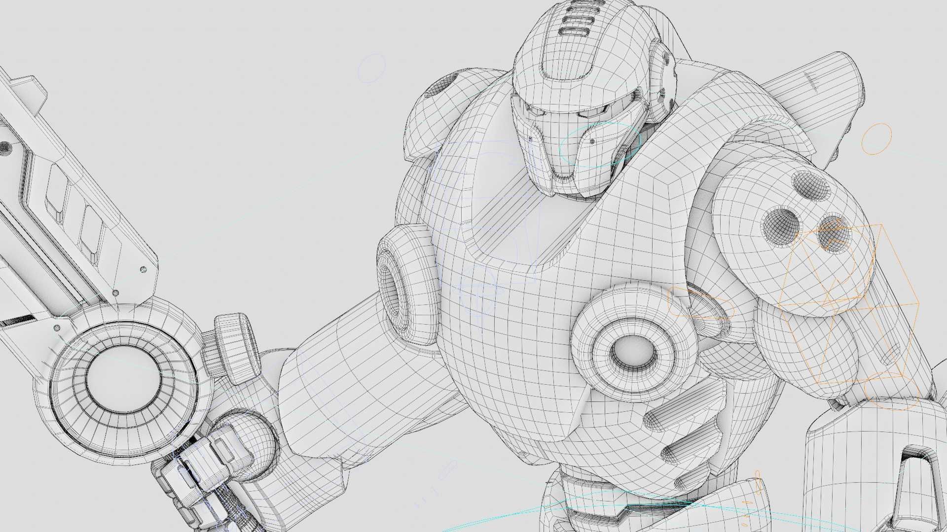 BATTLE DROID X-5000 Rigged for Unreal Engine - Unity - MIXAMO 3D model_43