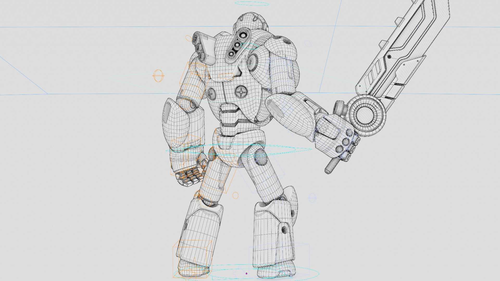 BATTLE DROID X-5000 Rigged for Unreal Engine - Unity - MIXAMO 3D model_42