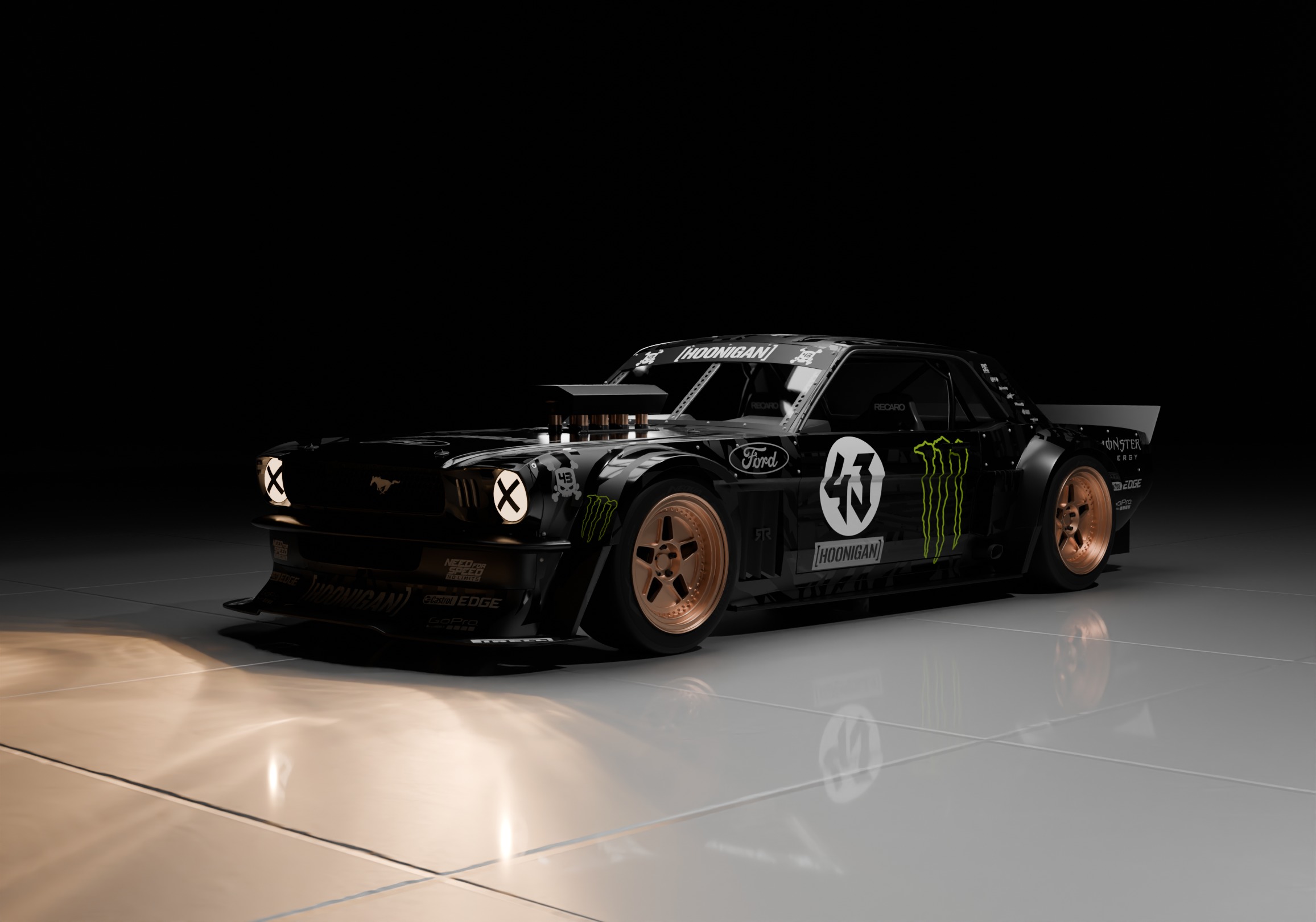 The Hoonicorn Mustang and Scenario 3D model_1