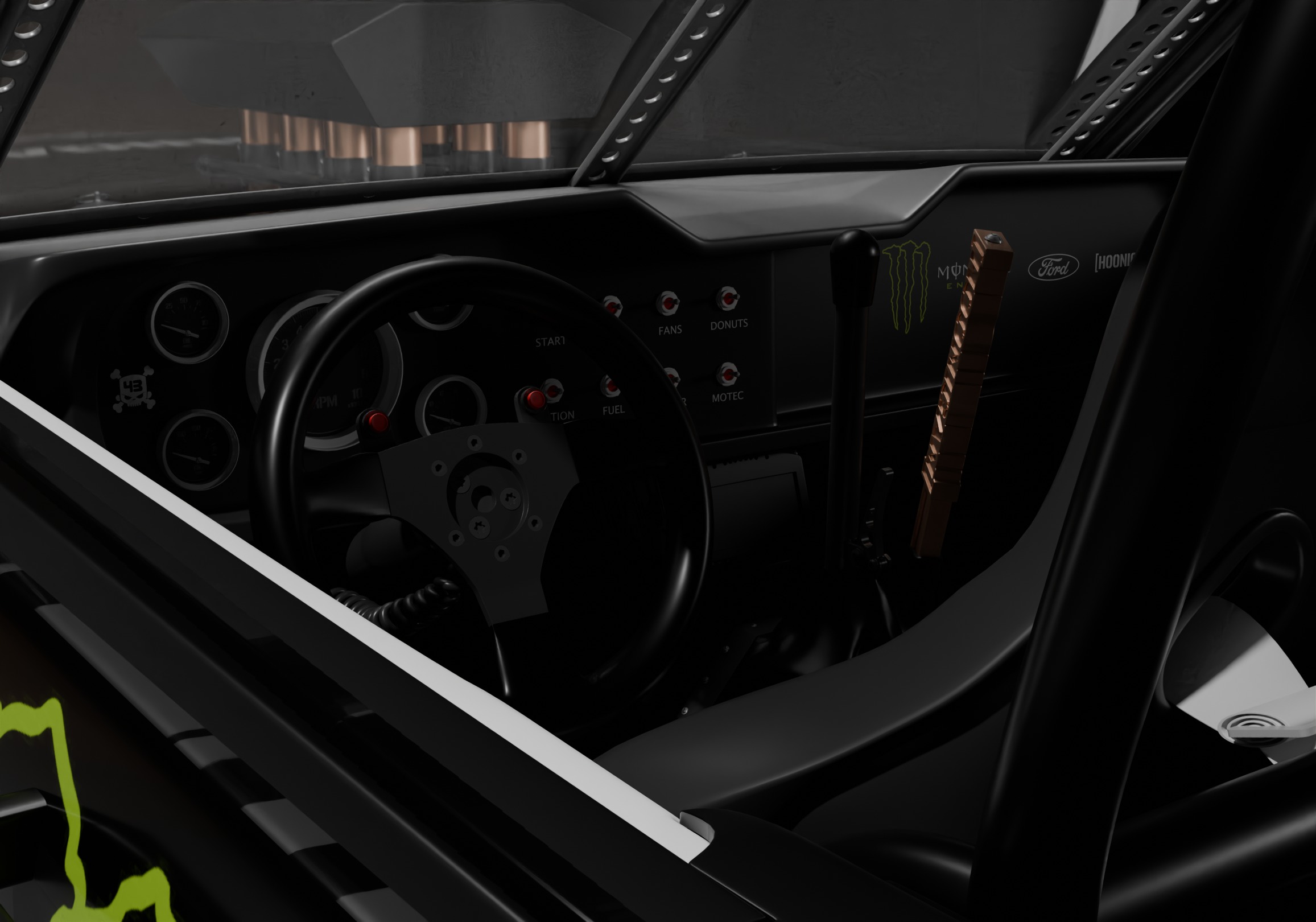 The Hoonicorn Mustang and Scenario 3D model_5