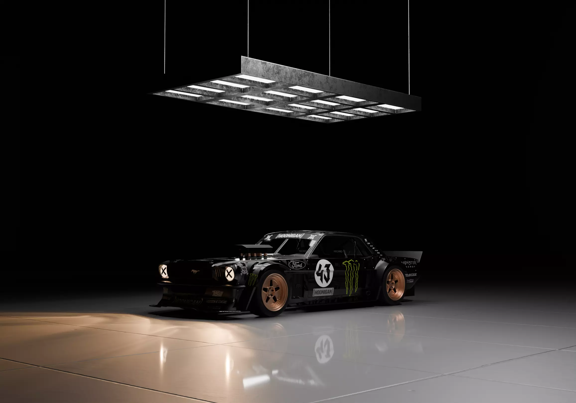 The Hoonicorn Mustang and Scenario 3D model_0