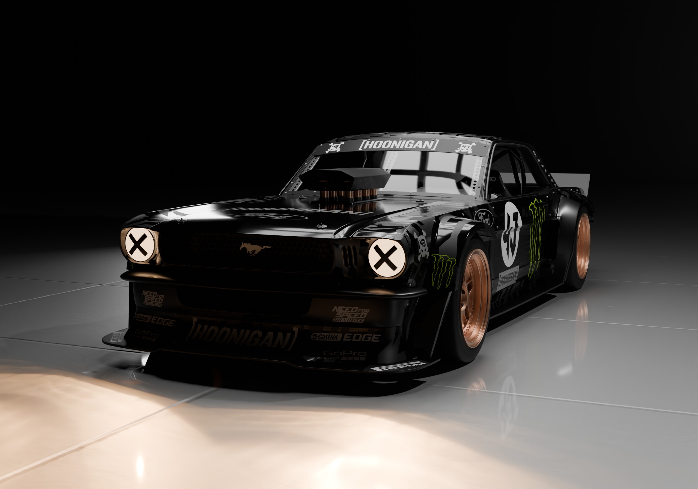 The Hoonicorn Mustang and Scenario 3D model_2