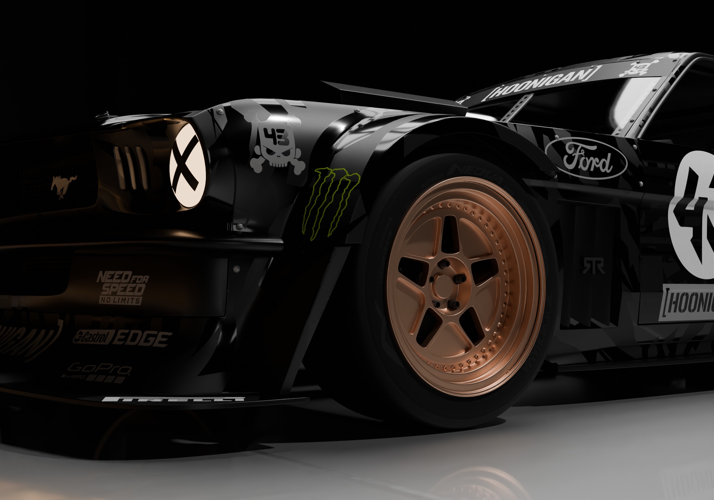 The Hoonicorn Mustang and Scenario 3D model_4