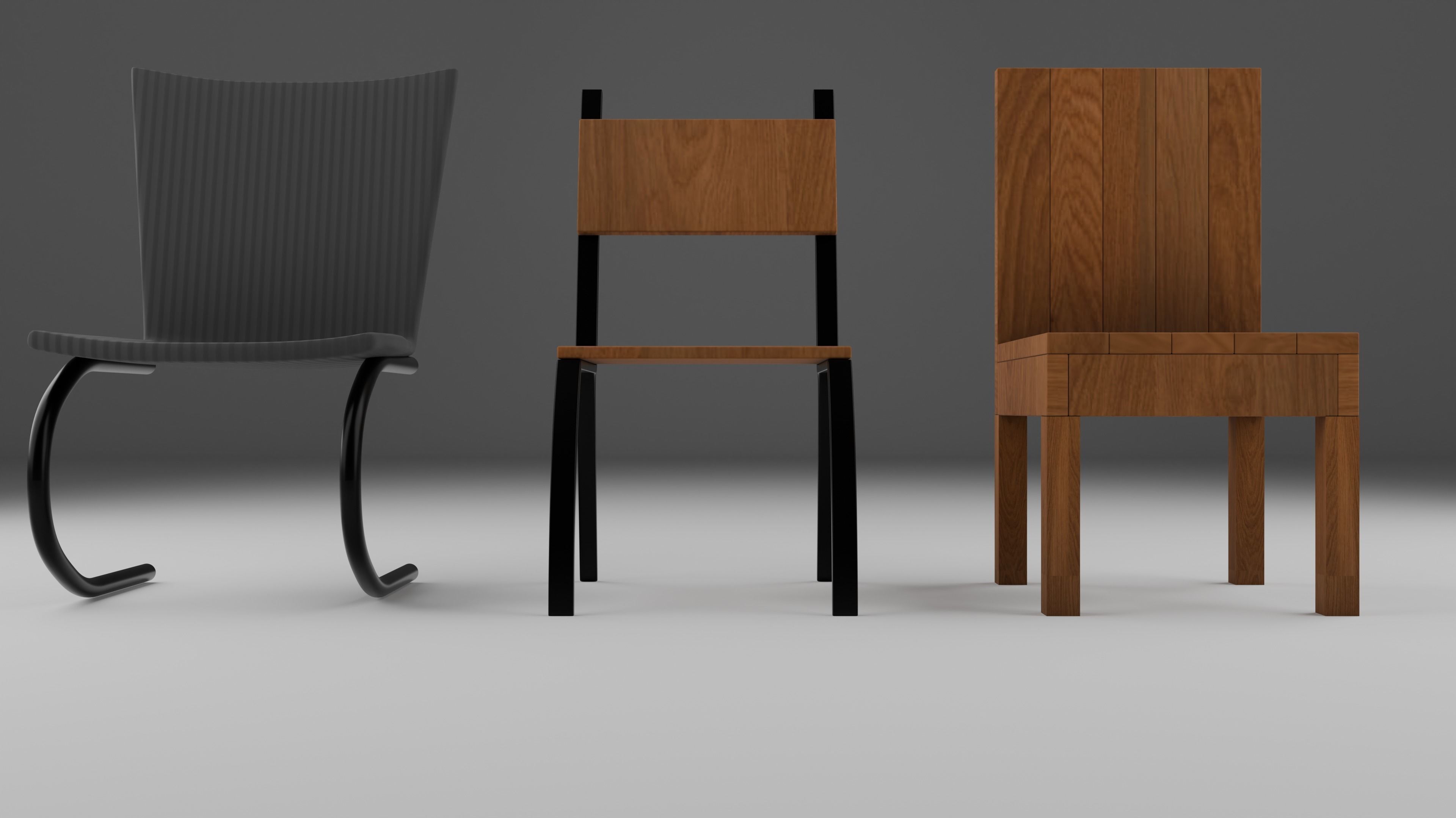 Chairs 3D model_1