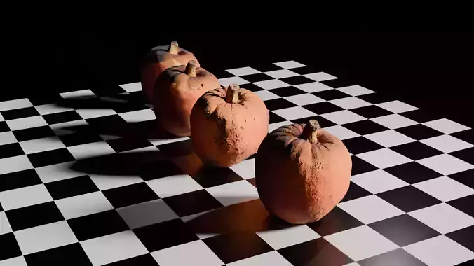 High Quality Pumpkin 3D scan Asset