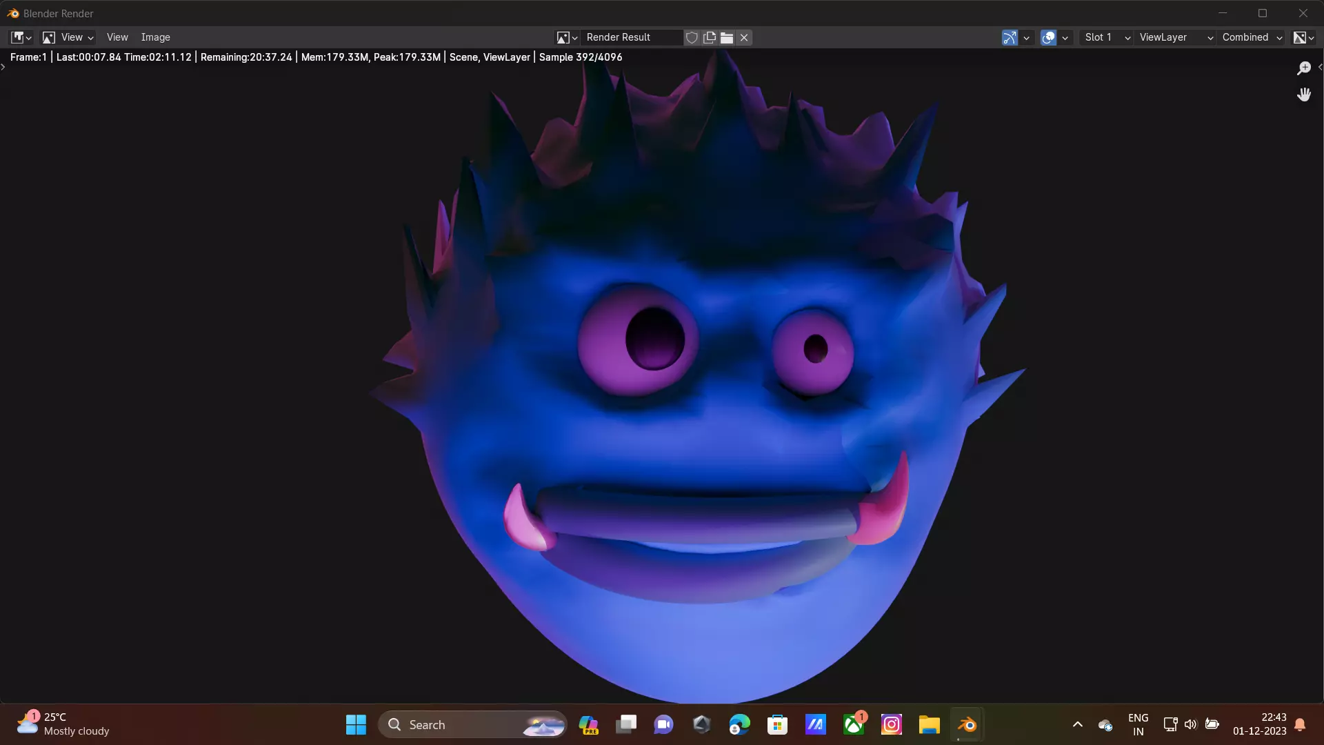 puffer fish poison Low-poly 3D model