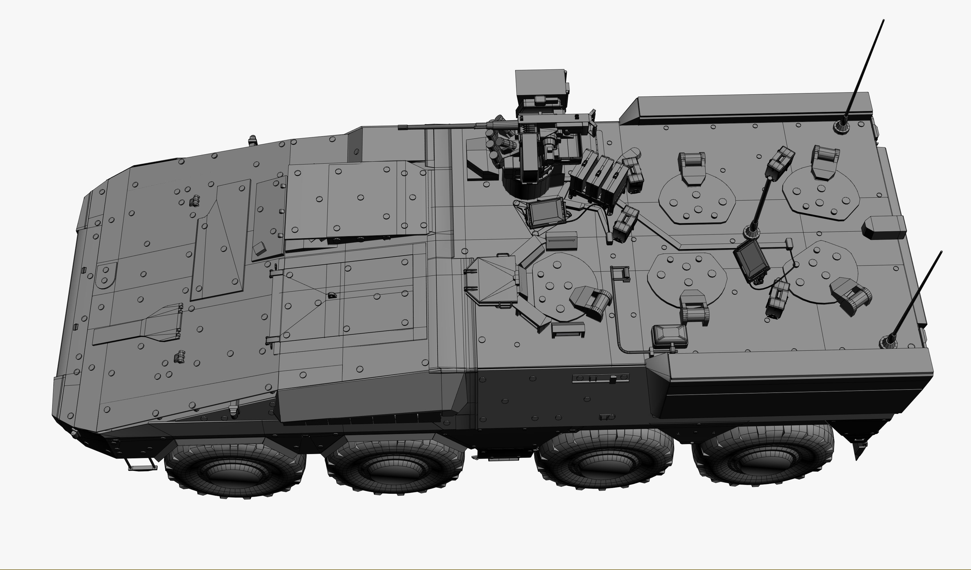 Boxer GTK A2 Game Model Low-poly 3D model_16