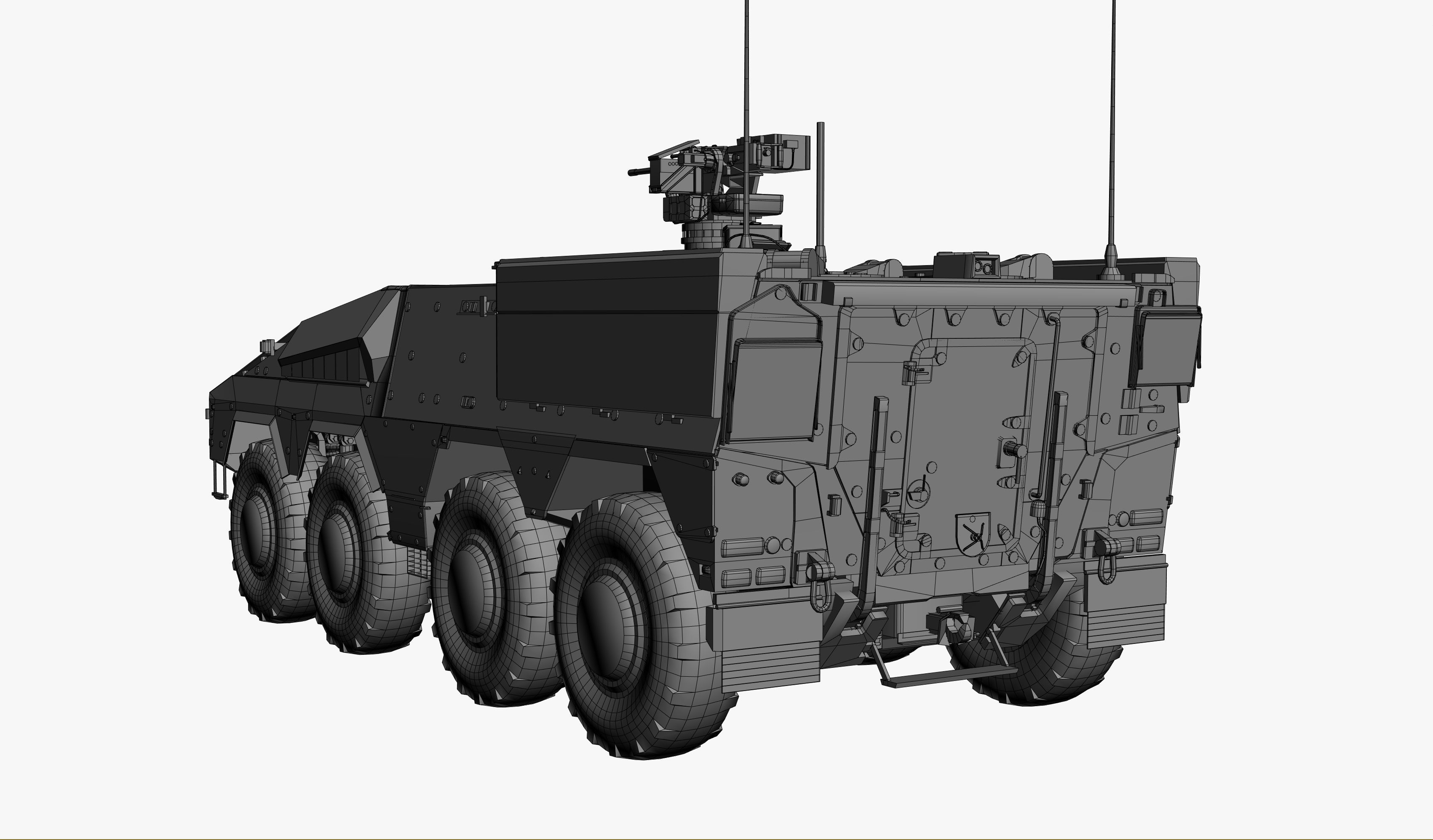Boxer GTK A2 Game Model Low-poly 3D model_11